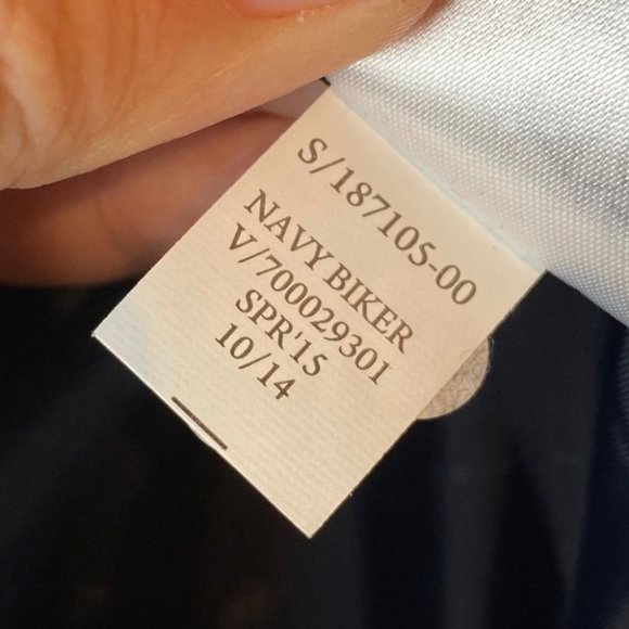 Banana Republic Navy  Blue Moto Jacket - Picture 10 of 10